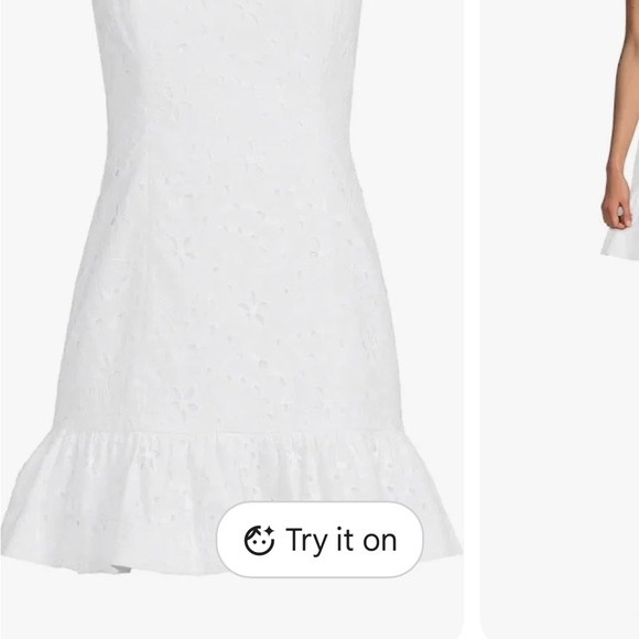 NWT Lilly Pulitzer White Adorie Strapless Eyelet Dress - Picture 5 of 9